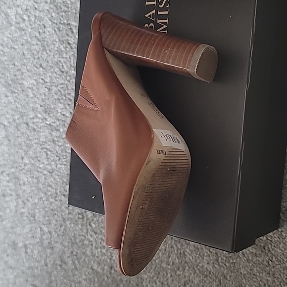 Sz 6.5 tan leather Mules - Picture 3 of 4